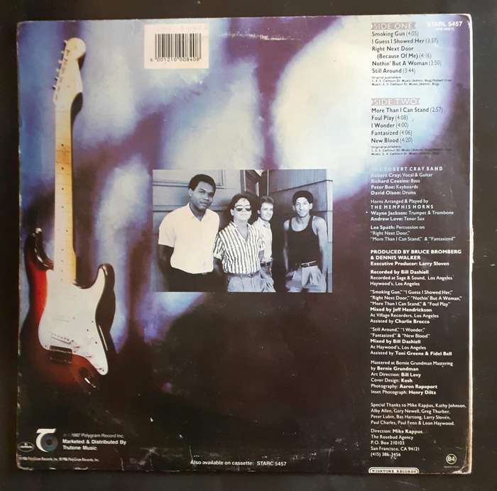 Robert Cray - Strong Persuader LP Vinyl Record