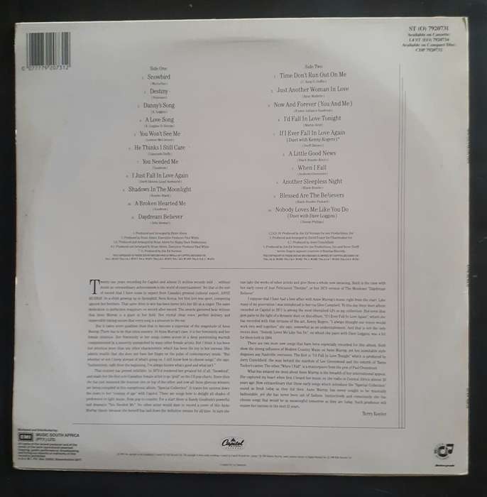 Anne Murray - Special Collection LP Vinyl Record