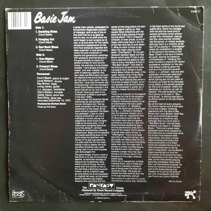 Count Basie - Basie Jam LP Vinyl Record