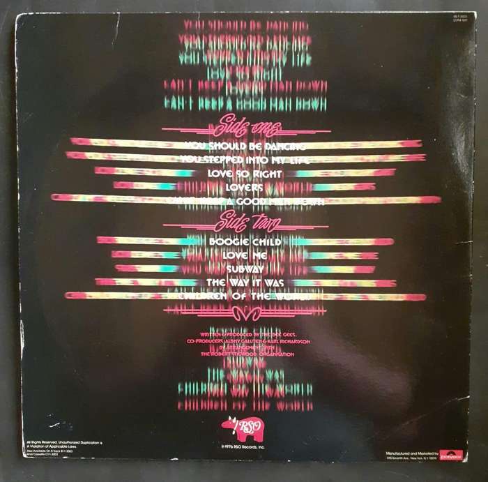 Bee Gees - Children of The World LP Vinyl Record - USA Pressng