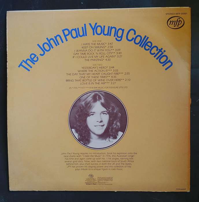 John Paul Young - The John Paul Young Collection LP Vinyl Record
