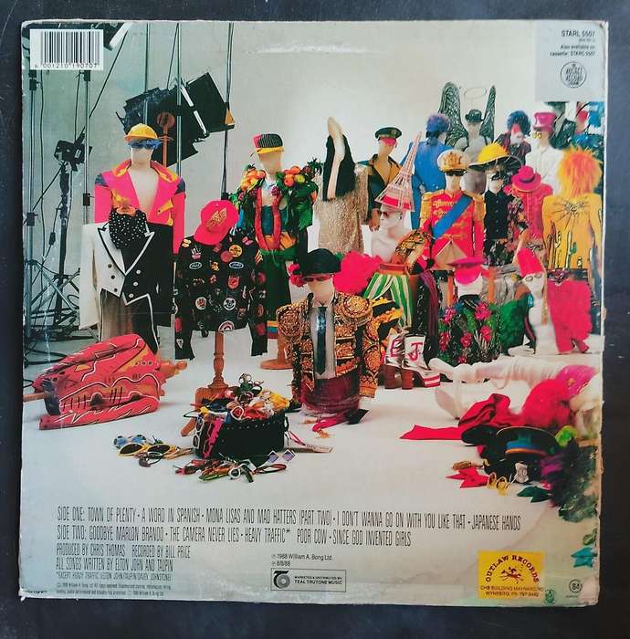 Elton John - Reg Strikes Back LP Vinyl Record