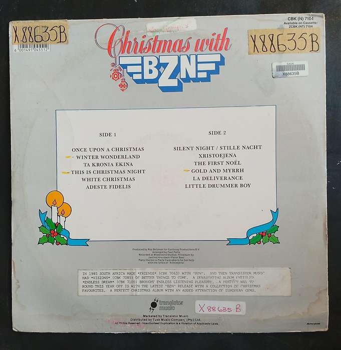 BZN - Christmas With BZN LP Vinyl Record