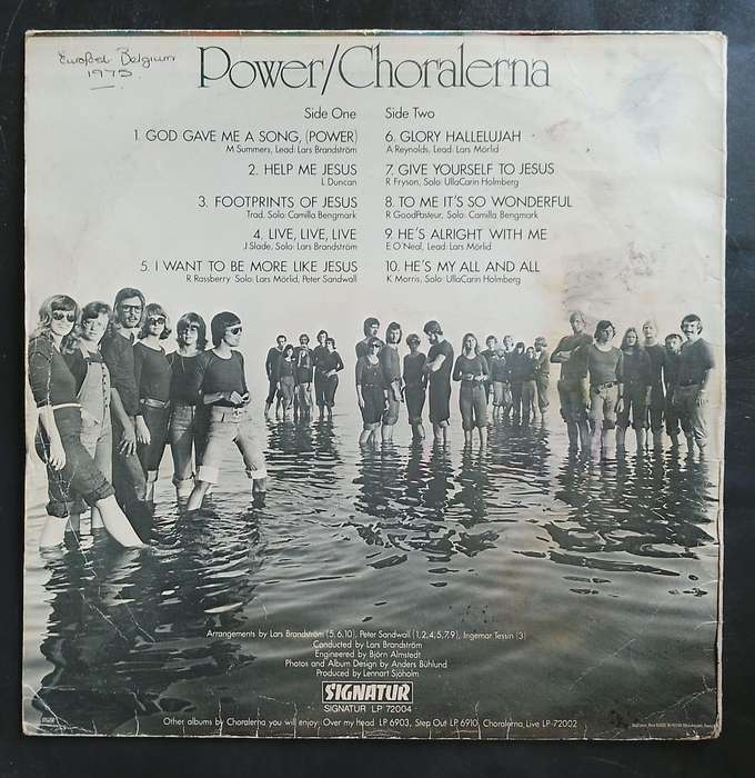 Choralerna - Power LP Vinyl Record - Sweden Pressing