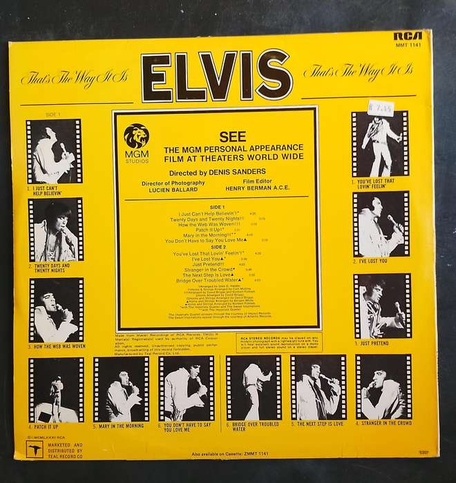 Elvis Presley - That's The Way It Is LP Vinyl Record
