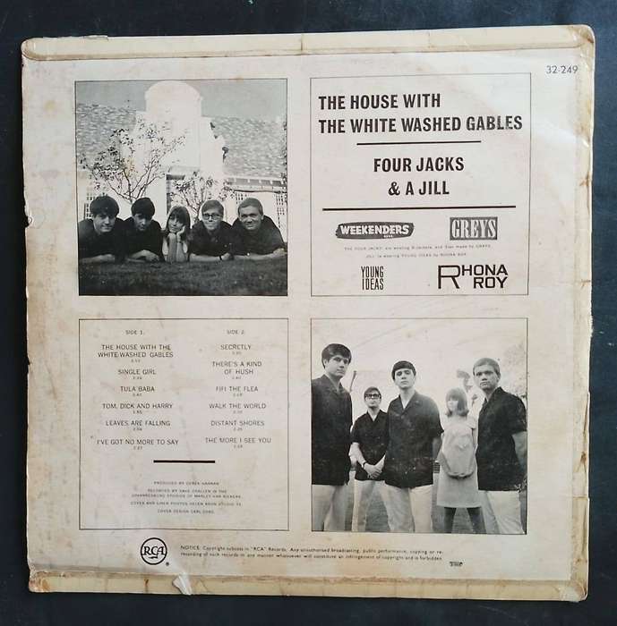 Four Jacks And A Jill - The House With The White Washed Gables LP Vinyl Record