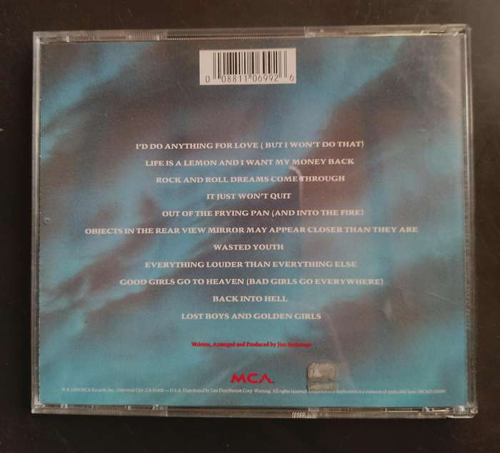 Meat Loaf - Bat Out Of Hell II: Back Into Hell (CD) - USA Edition