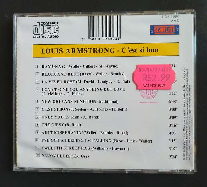 Louis Armstrong - C'Est Si Bon (CD)