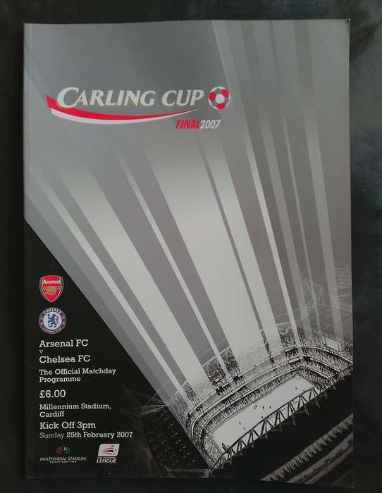 Arsenal vs Chelsea 2006/07 League Cup Final Match Programme