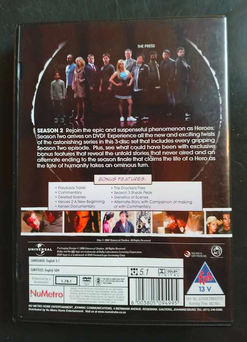 Heroesss - Season 2 (4 DVD Set)