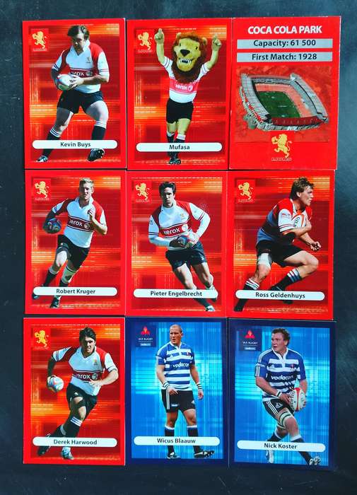 2009 Big Ball Rugby Collection of 9 Cards