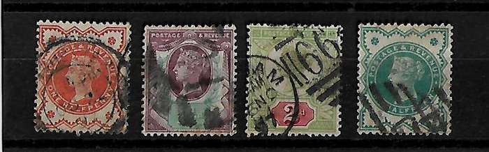 Great Britain 1882 Queen Victoria Part Set of 4 Stamps FU