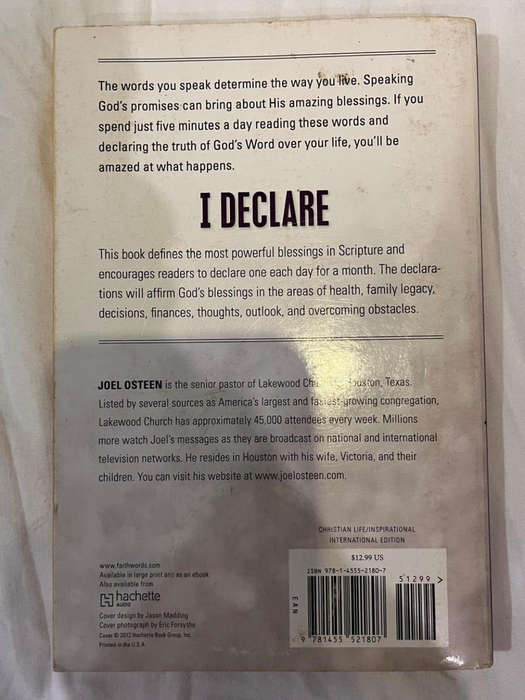 I declare by Joel Osteen