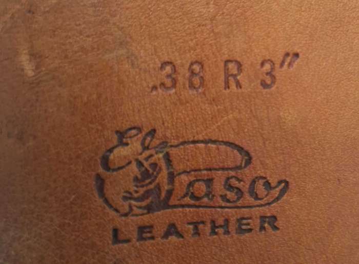 Leather Gun Holster .38R3 by EL PASO LEATHER