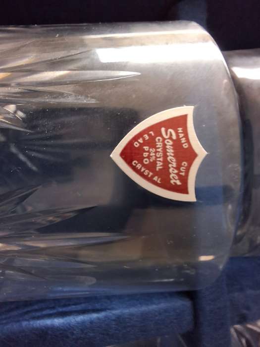 Lead crystal whiskey glasses cased 6