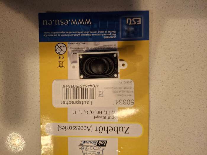 ESU Loksound Decoder  Speaker HO  N