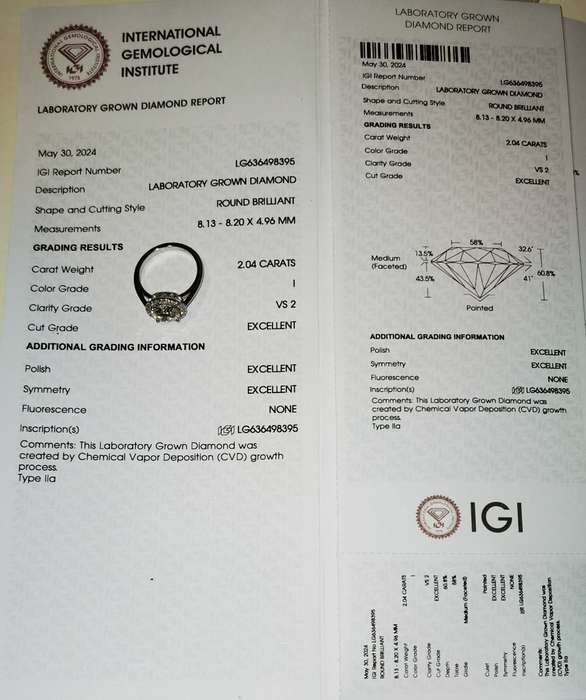 Certified 2.46ct Diamond Ring
