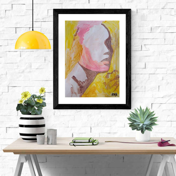 On my mind - Acrylics on paper - Abstract Art
