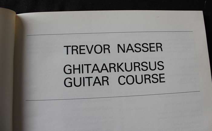 TREVOR NASSER. Ghitaarkursus / Guitar Course.