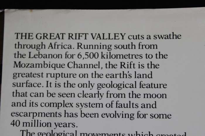 THE GREAT RIFT. Africa's Changing Valley. Anthony Smith.