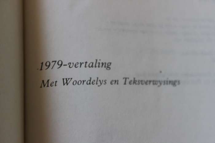 DIE NUWE TESTAMENT EN PSALMS. 1979-Vertaling met Woordelys en Teksverwysings.