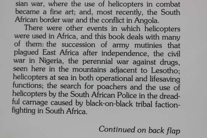 THE CHOPPER BOYS. (Helicopter Warfare in Africa) Al J. Venter.