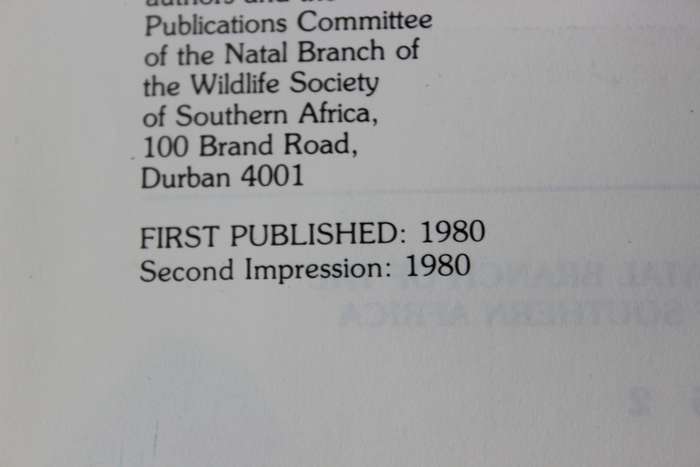 A FIELD GUIDE TO THE NATAL DRAKENSBERG. (A wildlife handbook) Pat Irwen.