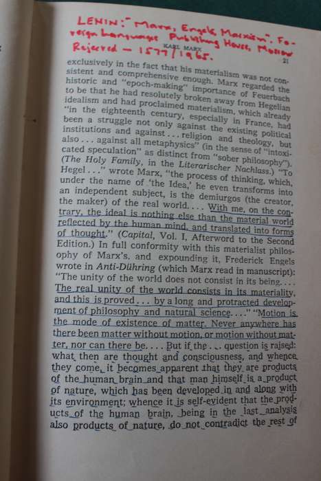 V.I. LENIN. Marx, Engels, Marxism. (Sixth English Edition)