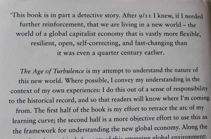 ALAN GREENSPAN. The Age of Turbulence. (Adventures in a New World after 9/11)