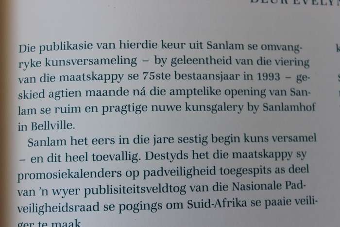 ART COLLECTION SANLAM KUNSVERSAMELING. Nr 1414 van 5 000 kopieë