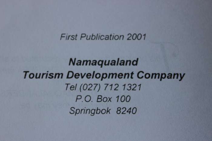 GOLDEN DAYS IN NAMAQUALAND  by Abe Schapera