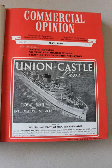 COMMERCIAL OPINION Journal of the Ass of Chambers of Commerce May 1949-April 1950 Vintage Magazines