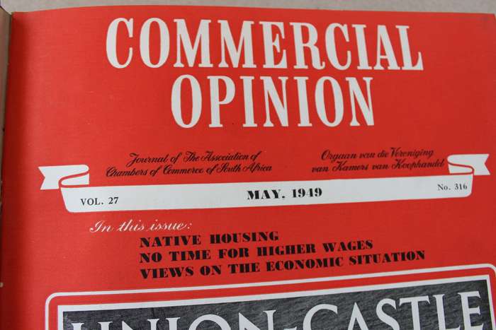 COMMERCIAL OPINION Journal of the Ass of Chambers of Commerce May 1949-April 1950 Vintage Magazines