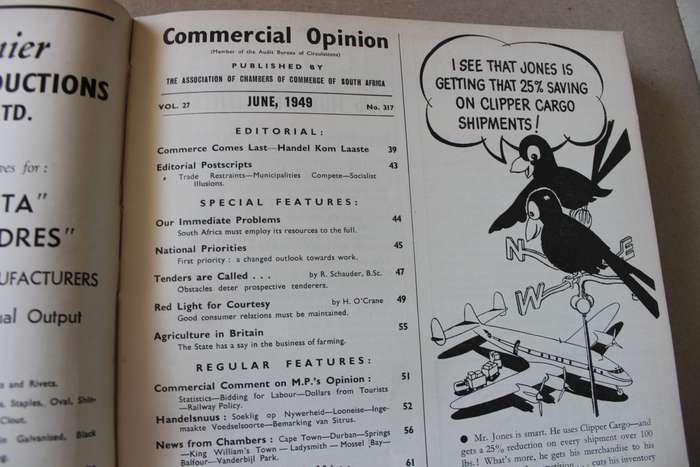 COMMERCIAL OPINION Journal of the Ass of Chambers of Commerce May 1949-April 1950 Vintage Magazines
