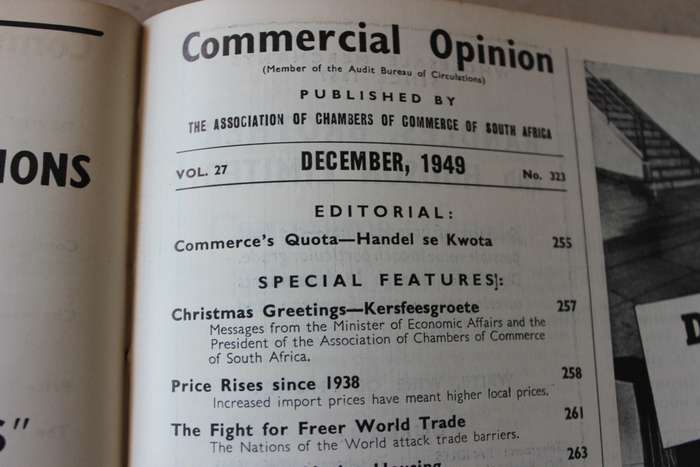 COMMERCIAL OPINION Journal of the Ass of Chambers of Commerce May 1949-April 1950 Vintage Magazines