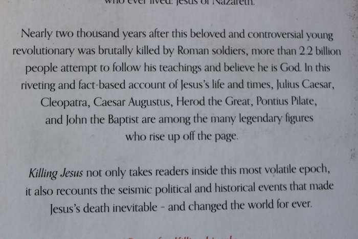 KILLING JESUS  A History  by Bill O'Reilly and Martin Dugard