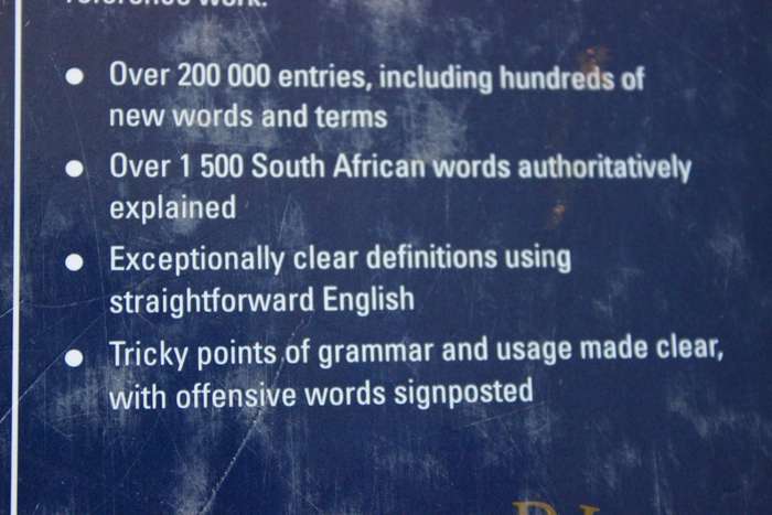 SOUTH AFRICAN CONCISE OXFORD DICTIONARY
