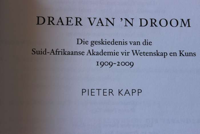 DRAER VAN 'N DROOM  deur Pieter Kapp