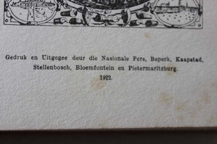 UIT OU REISBESKRYWINGE -DIE BURGERLEESKRING DERDE JAARGANG NO 4 -  Dr W. Blommaert en Dr S.F.N. Gie