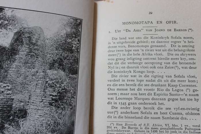 UIT OU REISBESKRYWINGE -DIE BURGERLEESKRING DERDE JAARGANG NO 4 -  Dr W. Blommaert en Dr S.F.N. Gie