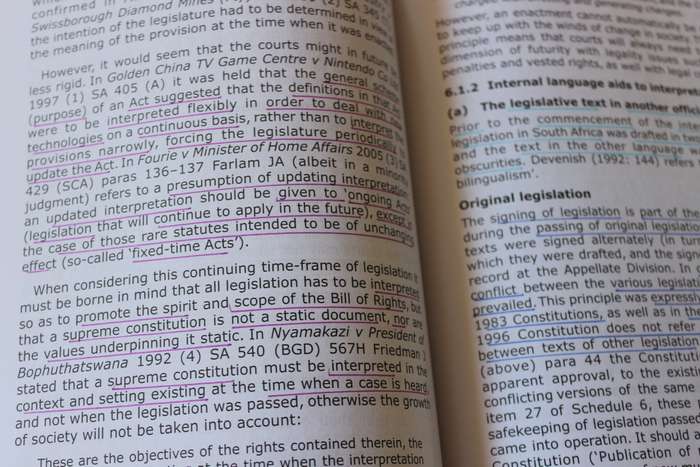 STATUTORY INTERPRETATION  An introduction for students  by Christo Botha (Fifth Edition)