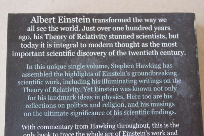 THE ESSENTIAL EINSTEIN - His Greatest Works  by Stephen Hawking