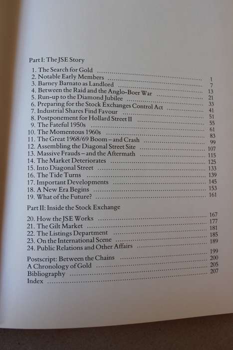 TAKING STOCK - JOHANNESBURG STOCK EXCHANGE The first 100 years  by Margot Bryant