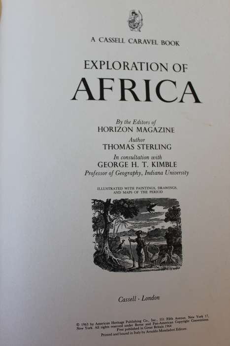 EXPLORATION OF AFRICA - A Cassell Caravel Book  by Thomas Sterling