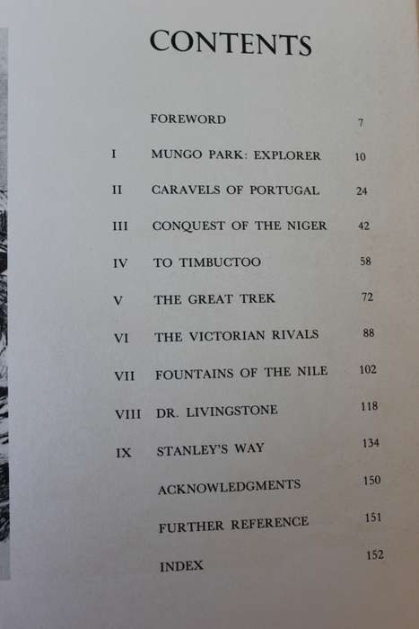 EXPLORATION OF AFRICA - A Cassell Caravel Book  by Thomas Sterling