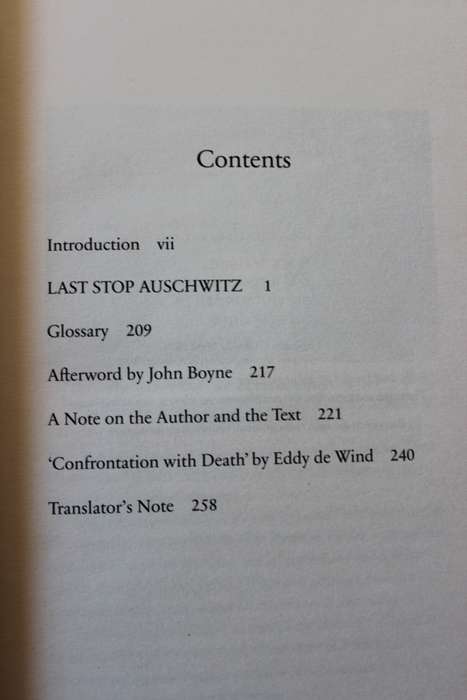 LAST STOP AUSCHWITZ  My story of survival from within the camp  by Eddy de Wind