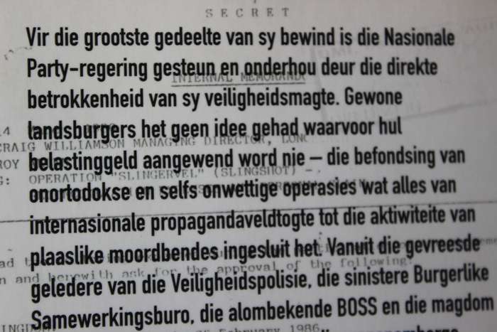 TOTALE AANSLAG: Apartheid se vuil truuks onthul  deur De Wet Potgieter