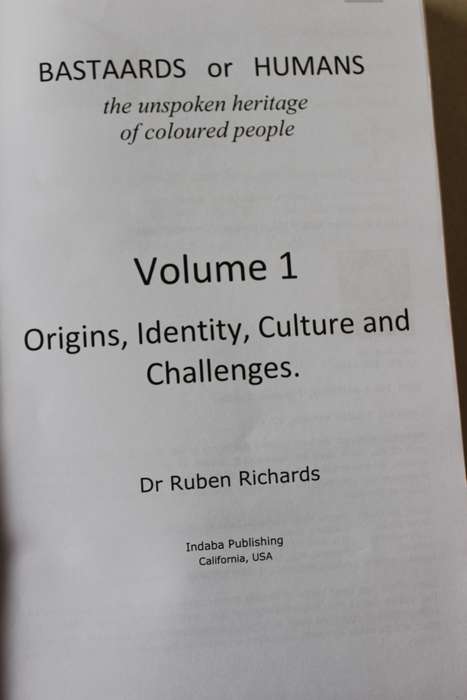 BASTAARDS OR HUMANS VOLUME 1  by Dr. Ruben R. Richards