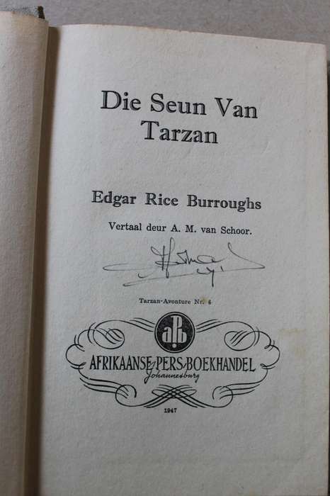 DIE SEUN VAN TARZAN  deur Edgar Rice Burroughs  Vertaal deur: A. M. van Schoor