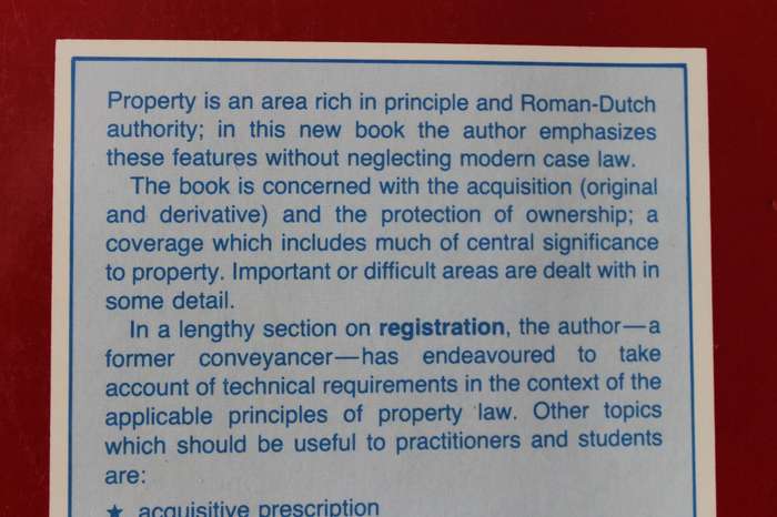 THE ACQUISITION AND PROTECTION OF OWNERSHIP  by D. Carey Miller